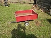 Small metal garden cart