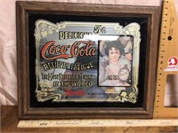Coca-Cola mirror sign