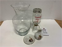 Glassware, Large Vase,  Mason Jar