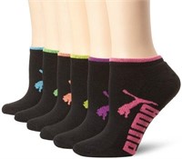 New Puma Women's Half Terry Runner Socks 6-Pack