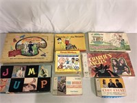 8pc Board Game & Activity Set Lot w/ Jump