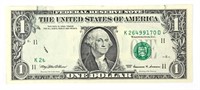 Error $1 note (Unusual Error)