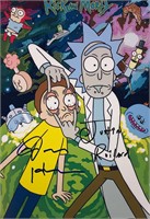 Rick n Morty Photo Autograph