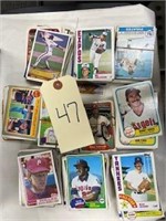 Lot 47- Box of Misc baseball cards