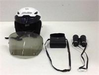 HJC Visor Helmet & Airguide Chicago Binoculars