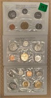 Lot of 3 Sets – Canadian Mint Uncirculated Sets