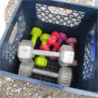 BUCKET OF HANDWEIGHTS