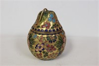 An Apple Cloisonne Trinket Box