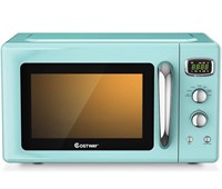 Retro Countertop Microwave Oven, Green