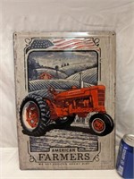 American Farmers Tin Sign 12" x 16"