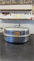Vintage mirro aluminum roaster made in usa 877m