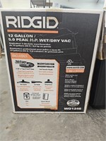 Rigid 12 gallon 5.0 peak HP wet/ dry vac