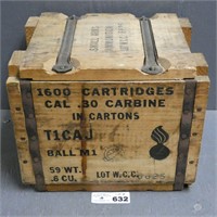 Small Arms Ammo Wooden Box Crate