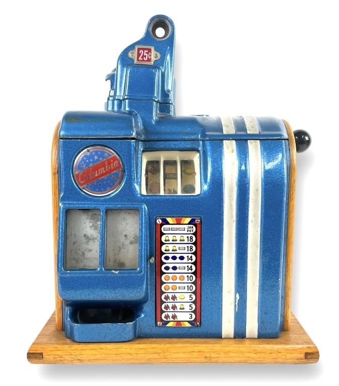 Columbia 25c Hand Crank Slot Machine
