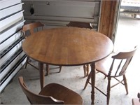 Round maple table