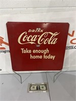 Coca Cola / Orange Crush advertising tin rack