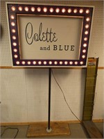 Lighted Colette & Blue Sign