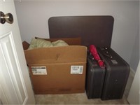 Luggage and Card Table