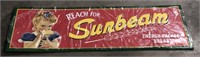 Sunbeam metal bread advertisement 42X14"
