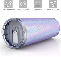 Aikico Insulated Tumbler  22oz - Rainbow Lavender