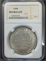 Slabbed 1886 s. Morgan dollar token