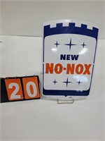 GULF "NO NOX" PORCELAIN PUMP SIGN 100% ORIGINAL