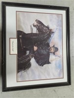 32"x26" Jim Garner "Wizard of the Saddle" framed