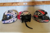 3 Helmets - Med & Lg