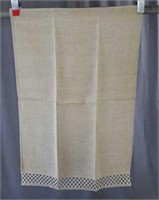 Linen way linen and lace tea towel.  20x30"