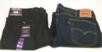 (2) Men's 40×32 Dress Kirkland Pants & Levis Jeans