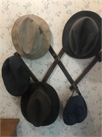 Mens Hats and hat hanger