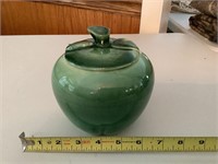 Green apple jar with lid