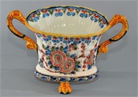Dutch Ceramic Basket Vase
