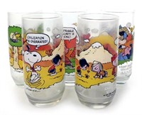 (5) Vtg Mcdonald’s Peanuts Drinking Glasses