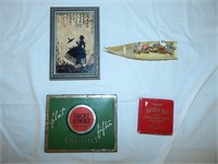 Celluloid Boat, Lucky Strike Tin & More