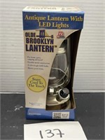 Antique lantern w/ led lights
