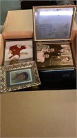 Box lot of framed pictures