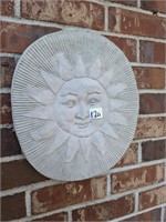 Concrete sun plaque