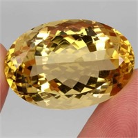 Natural AAA Yellow Citrine 51.95 Cts - Flawless-VV