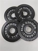 4 CAP barbell - Olympic cast iron Plate, 5 lbs