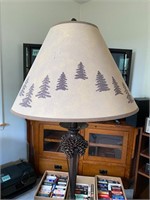 Northwoods Pinecone Wrought Iron Floor Lamp