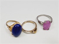 Lot of 3 vintage Rings