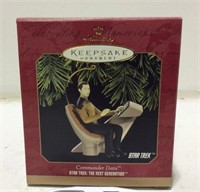 NIB Hallmark Star Trek Commander Data Ornament