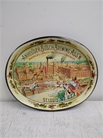 Anheuser-Busch Brewing serving tin