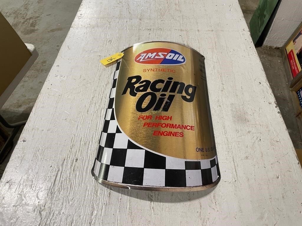 Amsoil Racing Oil Metal Sign