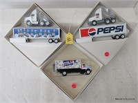 2 Different Winross Pepsi Trucks
