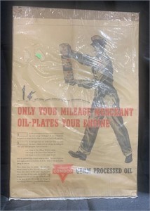 1938 Conoco Advertising Poster