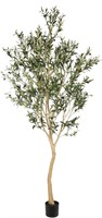 Realead 8ft Faux Olive Tree - Indoors 96in