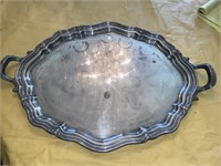 One (1) Silver Plated Tea Tray