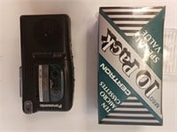 Panasonic VAS Cassette Player w 10 New Cassettes